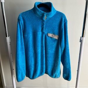Jacks Cabin - Light Blue Quarter Button XXL Sweater
